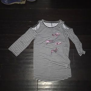 Black and white striped shirt
